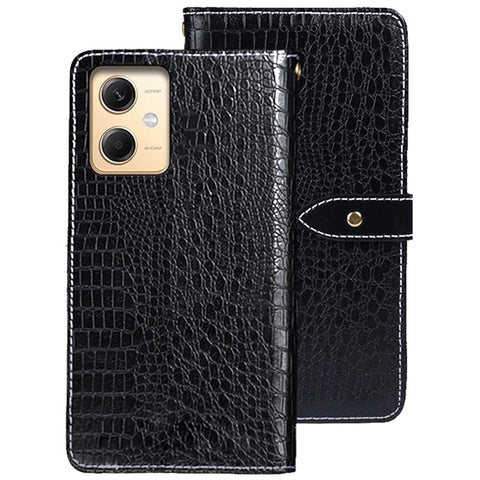 IDEWEI For Xiaomi Redmi Note 12R Pro 5G Crocodile Texture Stand Phone Shell Case Leather Wallet Phone Cover