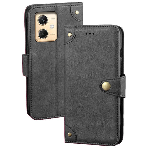 IDEWEI For Xiaomi Redmi Note 12R Pro 5G Anti-Scratch Phone Case Stand Wallet PU Leather Phone Cover