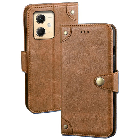 IDEWEI For Xiaomi Redmi Note 12R Pro 5G Anti-Scratch Phone Case Stand Wallet PU Leather Phone Cover
