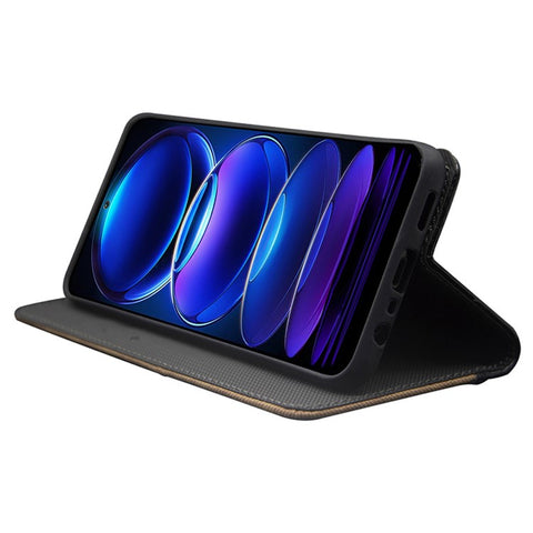 IDEWEI For Xiaomi Redmi Note 12R Pro 5G PU Leather Stand Case Card Slots Splicing Color Phone Cover