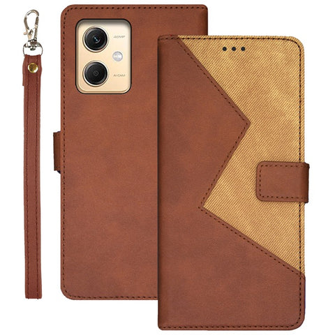 IDEWEI For Xiaomi Redmi Note 12R Pro 5G PU Leather Stand Case Card Slots Splicing Color Phone Cover