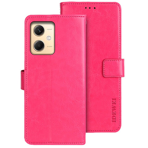 IDEWEI For Xiaomi Redmi Note 12R Pro 5G Wallet Leather Case Crazy Horse Texture Stand Anti-Fingerprint Phone Shell Cover