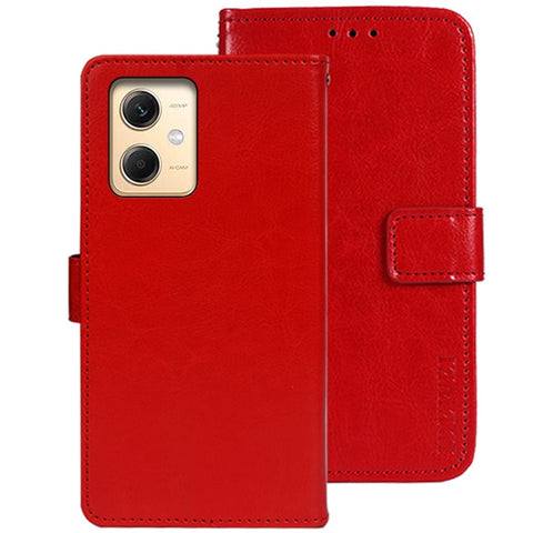 IDEWEI For Xiaomi Redmi Note 12R Pro 5G Wallet Leather Case Crazy Horse Texture Stand Anti-Fingerprint Phone Shell Cover