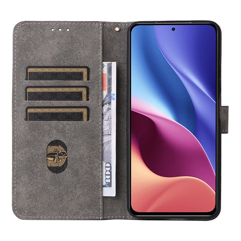 Phone Case for Xiaomi Poco F3 / Redmi K40 / K40 Pro / 11i 5G / Mi 11X / 11X Pro , PU Leather RFID Blocking Stand Wallet Cover with Strap
