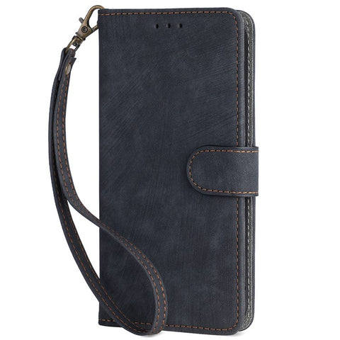 Phone Case for Xiaomi Poco F3 / Redmi K40 / K40 Pro / 11i 5G / Mi 11X / 11X Pro , PU Leather RFID Blocking Stand Wallet Cover with Strap