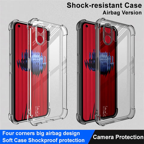 IMAK For Nothing Phone (2) Transparent Phone Case Four Corner Anti-drop Soft TPU Back Cover