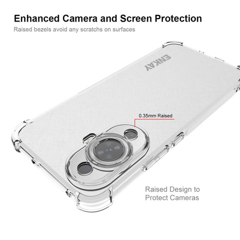 ENKAY HAT PRINCE For Huawei nova 11 / nova 12s 4G / nova 12 Lite 4G Anti-drop Phone Case Clear TPU Cover with High Aluminium-silicon Glass Screen Film