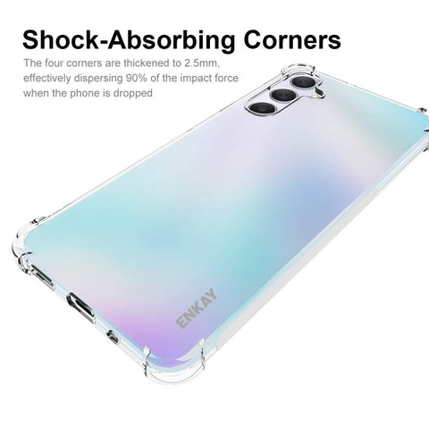 ENKAY HAT PRINCE For Samsung Galaxy M54 5G / F54 5G TPU Clear Phone Case with High Aluminium-silicon Glass Screen Film