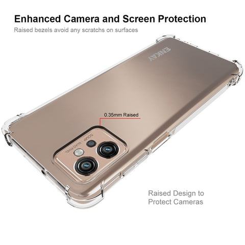 ENKAY HAT PRINCE For Motorola Moto G Power 5G Anti-drop Phone TPU Case with High Aluminium-silicon Glass Screen Film