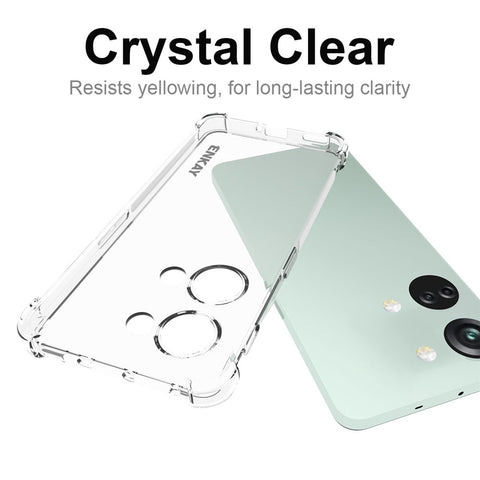 ENKAY HAT PRINCE For OnePlus Ace 2V / Nord 3 5G Clear TPU Case Phone Cover with High Aluminium-silicon Glass Screen Film