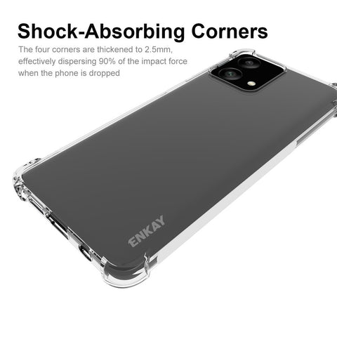 ENKAY HAT PRINCE For Motorola Moto G Stylus 5G (2023) Clear Phone Case TPU Cover with High Aluminium-silicon Glass Screen Film