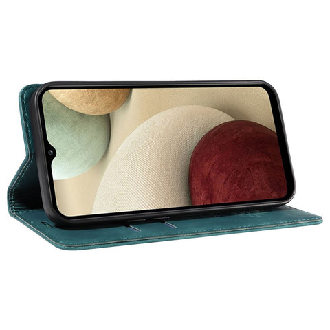 BETOPNICE 003 For Samsung Galaxy A12 / M12 / F12 PU Leather Flip Cover Stand Phone Case RFID Blocking Wallet