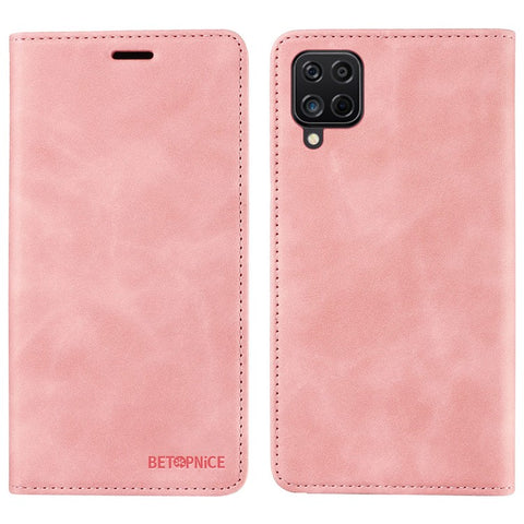 BETOPNICE 003 For Samsung Galaxy A12 / M12 / F12 PU Leather Flip Cover Stand Phone Case RFID Blocking Wallet