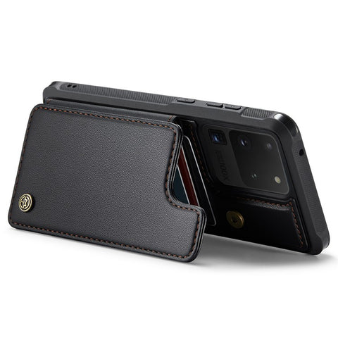 For Samsung Galaxy S20 Ultra Phone Case CASEME C22 Leather Back Cover with RFID Blocking Card Slots