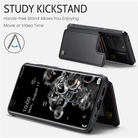 For Samsung Galaxy S20 Ultra Phone Case CASEME C22 Leather Back Cover with RFID Blocking Card Slots