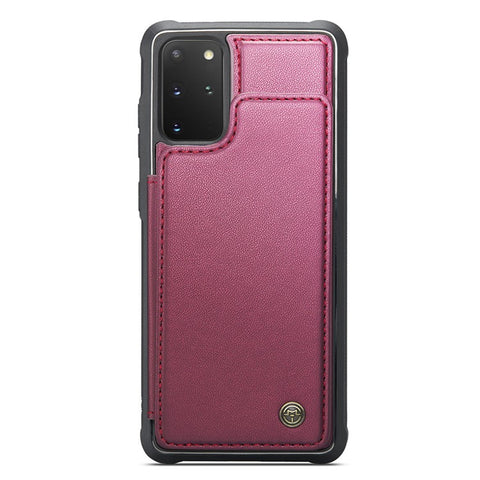 For Samsung Galaxy S20 Plus 5G / S20 Plus 4G Phone Case CASEME C22 Leather Back Cover with RFID Blocking Card Slots