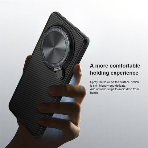 NILLKIN CamShield Prop Series for Oppo Find X6 Pro Hard PC+TPU Phone Case Kickstand Lens Protector Phone Cover
