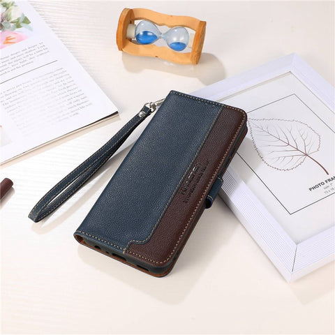 KHAZNEH For Oppo Reno10 Pro 5G (Global) / Reno10 5G (Global) PU Leather Wallet Case Litchi Texture RFID Blocking Stand Phone Cover