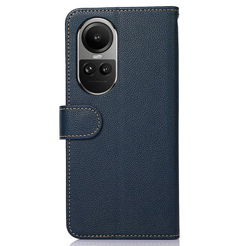 KHAZNEH For Oppo Reno10 Pro 5G (Global) / Reno10 5G (Global) PU Leather Wallet Case Litchi Texture RFID Blocking Stand Phone Cover