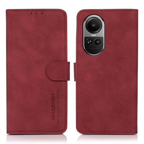 KHAZNEH For Oppo Reno10 Pro 5G (Global) / Reno10 5G (Global) Phone Case Phone Cover Textured PU Leather Wallet Stand Shell