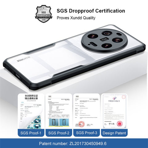 XUNDD For Xiaomi 13 Ultra Acrylic+TPU Phone Cover Airbag Corner Anti-drop Phone Case