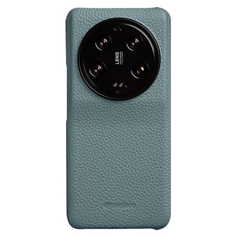 MELKCO For Xiaomi 13 Ultra Genuine Cow Leather Coated PC Mobile Phone Case Incomplete Shell