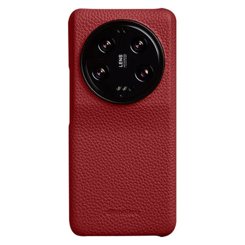 MELKCO For Xiaomi 13 Ultra Genuine Cow Leather Coated PC Mobile Phone Case Incomplete Shell