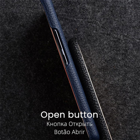 MELKCO For Xiaomi 12 Pro 5G / 12S Pro 5G / 12 Pro (Dimensity) 5G Genuine Cow Leather Coated PC Incomplete Phone Case