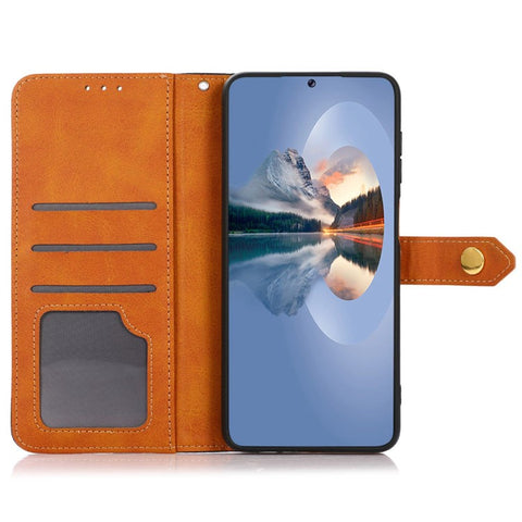 KHAZNEH For Oppo Reno10 Pro 5G (Global) / Reno10 5G (Global) Cowhide Texture Stand Phone Cover Wallet PU Leather Case