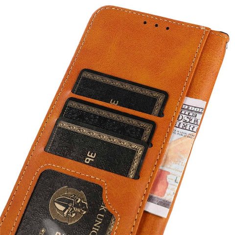 KHAZNEH For Oppo Reno10 Pro 5G (Global) / Reno10 5G (Global) Cowhide Texture Stand Phone Cover Wallet PU Leather Case