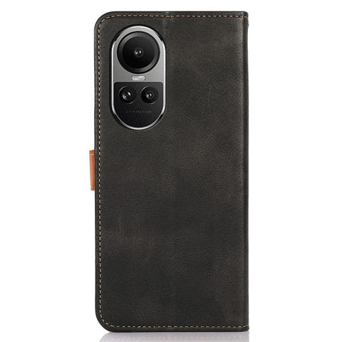 KHAZNEH For Oppo Reno10 Pro 5G (Global) / Reno10 5G (Global) Cowhide Texture Stand Phone Cover Wallet PU Leather Case