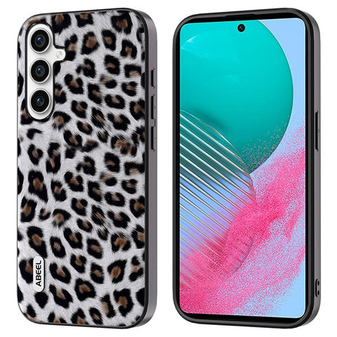 ABEEL For Samsung Galaxy M54 5G / F54 5G Phone Case Leopard Texture PU+TPU+PC Anti-Drop Phone Cover