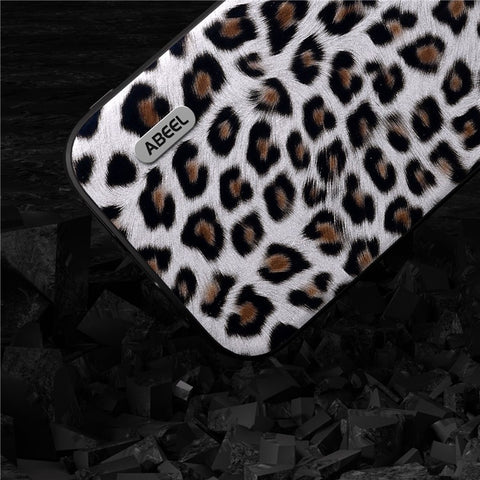 ABEEL For Samsung Galaxy M54 5G / F54 5G Phone Case Leopard Texture PU+TPU+PC Anti-Drop Phone Cover