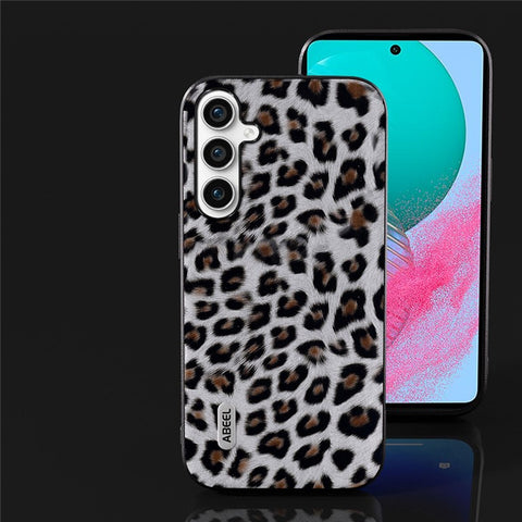 ABEEL For Samsung Galaxy M54 5G / F54 5G Phone Case Leopard Texture PU+TPU+PC Anti-Drop Phone Cover