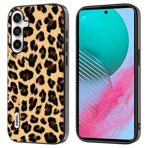 ABEEL For Samsung Galaxy M54 5G / F54 5G Phone Case Leopard Texture PU+TPU+PC Anti-Drop Phone Cover