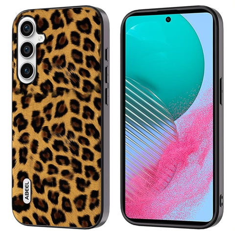 ABEEL For Samsung Galaxy M54 5G / F54 5G Phone Case Leopard Texture PU+TPU+PC Anti-Drop Phone Cover