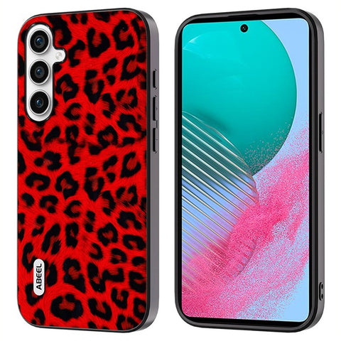 ABEEL For Samsung Galaxy M54 5G / F54 5G Phone Case Leopard Texture PU+TPU+PC Anti-Drop Phone Cover