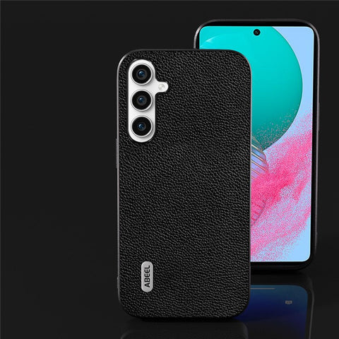 ABEEL For Samsung Galaxy M54 5G / F54 5G Shockproof Case Litchi Texture Cowhide Leather + PC + TPU Phone Cover