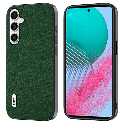 ABEEL For Samsung Galaxy M54 5G / F54 5G Shockproof Case Litchi Texture Cowhide Leather + PC + TPU Phone Cover