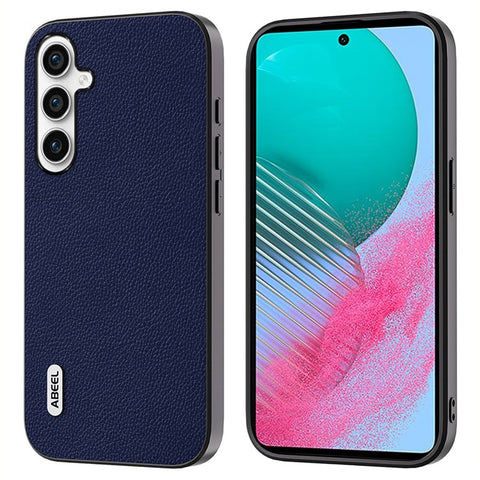 ABEEL For Samsung Galaxy M54 5G / F54 5G Shockproof Case Litchi Texture Cowhide Leather + PC + TPU Phone Cover