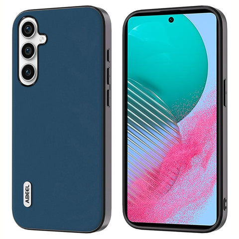 ABEEL For Samsung Galaxy M54 5G / F54 5G Silky Feeling Phone Case Cowhide Leather Coated PC+TPU Anti-Fall Cover