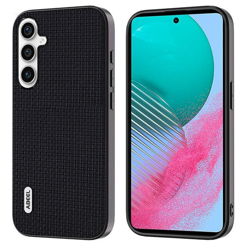 ABEEL For Samsung Galaxy M54 5G / F54 5G Protective Case Cowhide Leather Coated PC+TPU Phone Cover