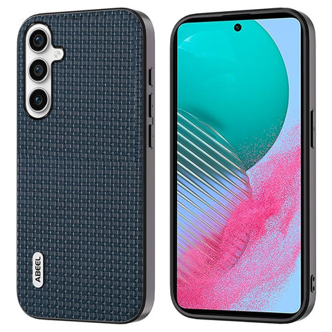 ABEEL For Samsung Galaxy M54 5G / F54 5G Protective Case Cowhide Leather Coated PC+TPU Phone Cover