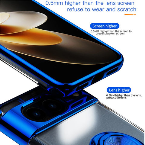 For Google Pixel 8 Electroplating TPU Phone Case Ring Kickstand Anti-drop Cover