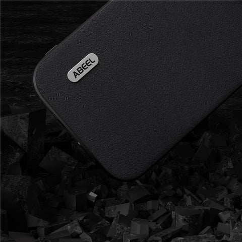 ABEEL For Samsung Galaxy M54 5G / F54 5G Nappa Texture Back Cover Genuine Cow Leather+PC+TPU Shockproof Phone Case