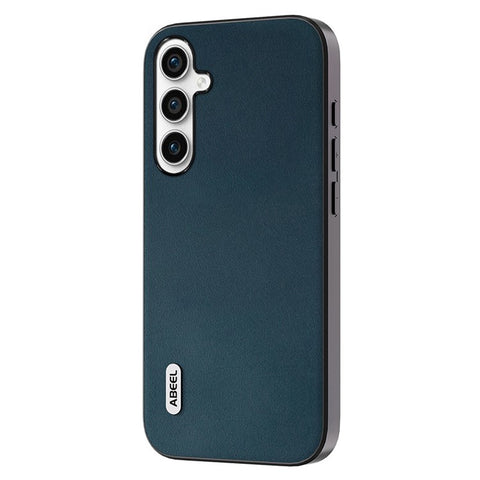 ABEEL For Samsung Galaxy M54 5G / F54 5G Nappa Texture Back Cover Genuine Cow Leather+PC+TPU Shockproof Phone Case