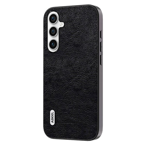 ABEEL Retro Phone Cover for Samsung Galaxy M54 5G / F54 5G Litchi Texture Leather Coated TPU+PC Case