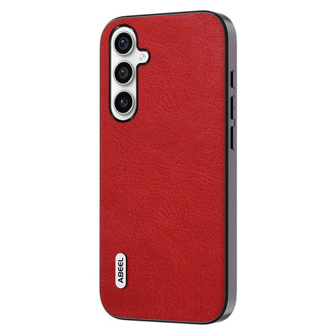ABEEL Retro Phone Cover for Samsung Galaxy M54 5G / F54 5G Litchi Texture Leather Coated TPU+PC Case