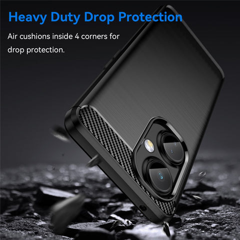 For OnePlus Nord N30 5G / Nord CE 3 Lite 5G TPU Phone Case Brushed Carbon Fiber Texture Cover