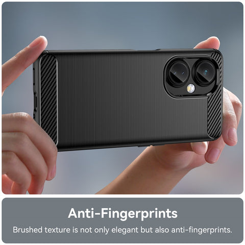For OnePlus Nord N30 5G / Nord CE 3 Lite 5G TPU Phone Case Brushed Carbon Fiber Texture Cover